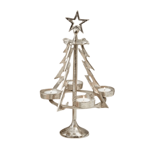 ALUMINIUM ADVENT CANDLE HOLDER